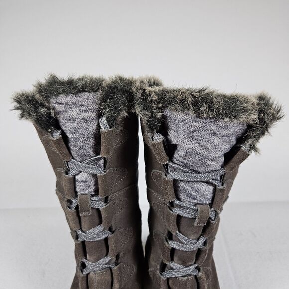 The North Face Women's Nuptse Purna Boot Size 7 Waterproof Faux Fur Winter Suede - Picture 7 of 16